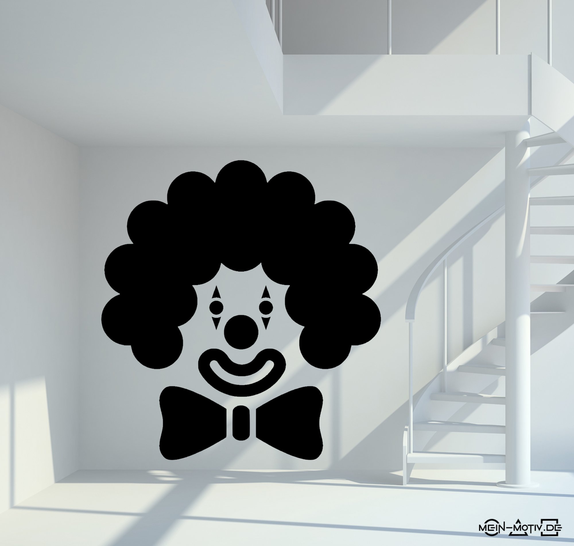 46373 Clown-Karneval Wandtattoo